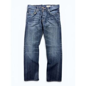&Denim Men's Straight Leg Jeans 32x32 Button Fly Regular Waist